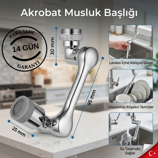 Akrobat Musluk Başlığı